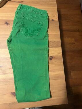 Hollister Bright Green Skinny Jeans